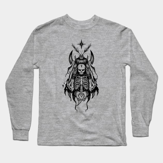 Death's head moth tattoo Long Sleeve T-Shirt by BTW-byMargo